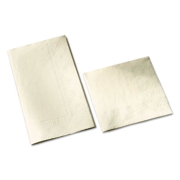 HOFFMASTER 180500 Dinner Napkins, 2-Ply, 15 x 17, White, 1,000/Carton