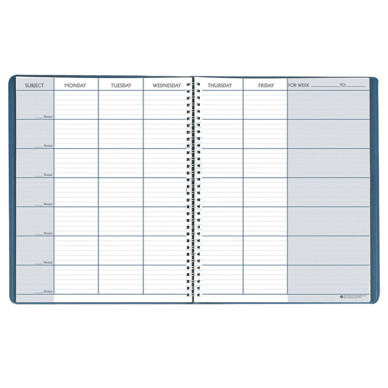 HOUSE OF DOOLITTLE House of Doolittle® Teachers Planner, Blue, 8-1/2" x 11", Pack of 2