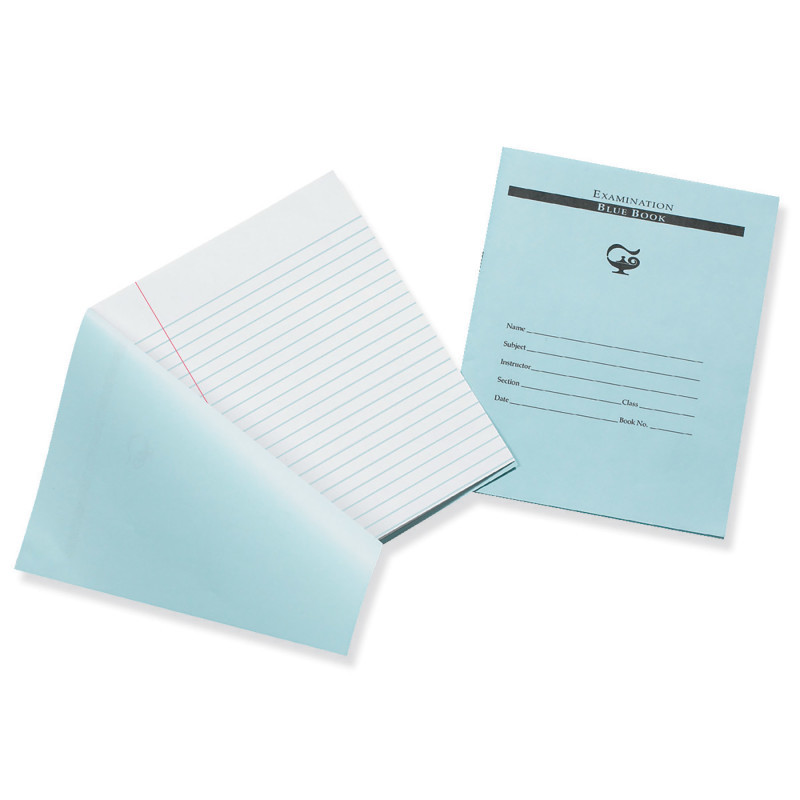 DIXON TICONDEROGA CO Pacon® Examination Blue Book, 12 Pages, 3/8 in ruled, 7" x 8-1/2", 1 Book