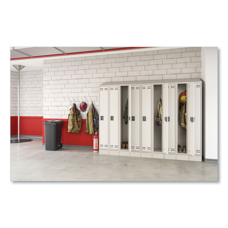 SAFCO PRODUCTS 5518TN Triple Sloped Metal Locker Hood Addition, 36w x 18d x 6h, Tan