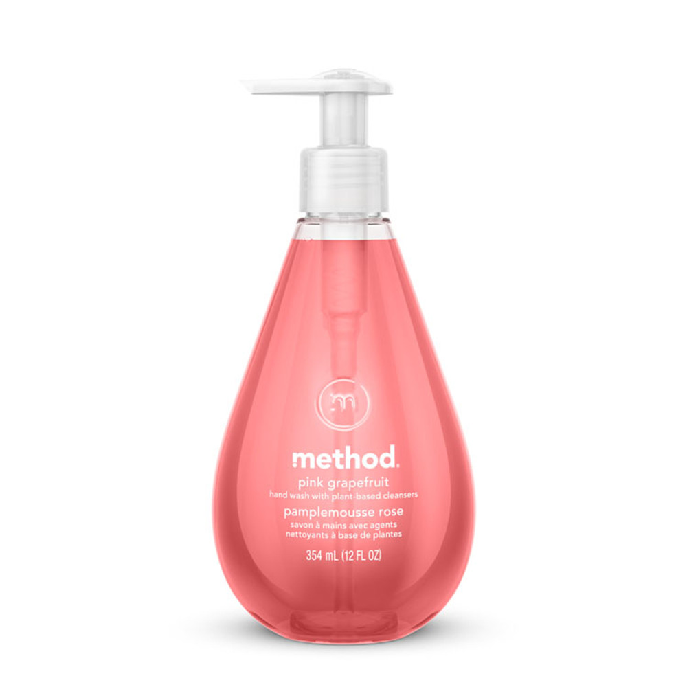 METHOD PRODUCTS INC. 00039 Gel Hand Wash, Pink Grapefruit, 12 oz Pump Bottle