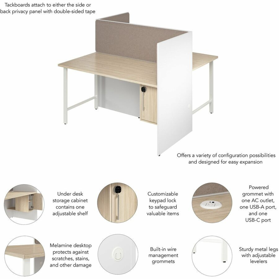 Bush Industries, Inc Bush Business Furniture HUS023WHNE Bush Business Furniture Hustle Collection