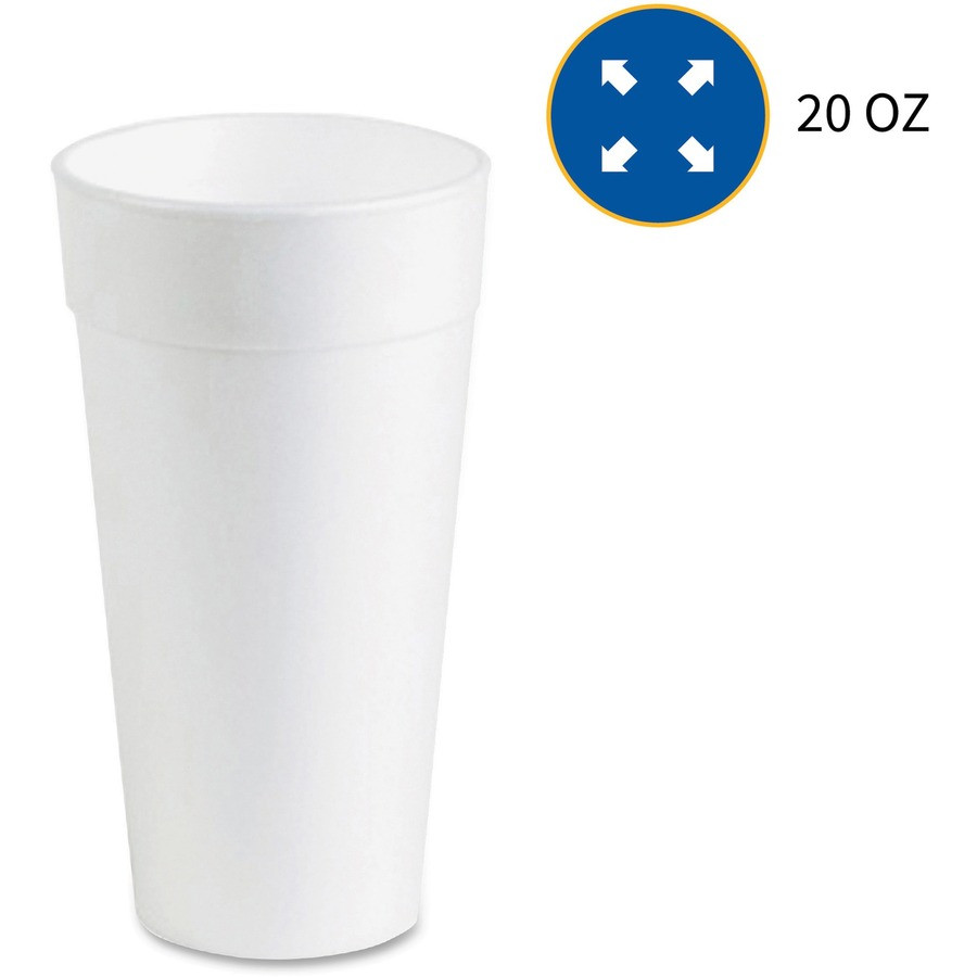 Genuine Joe 25250 Genuine Joe 20 oz Foam Cups