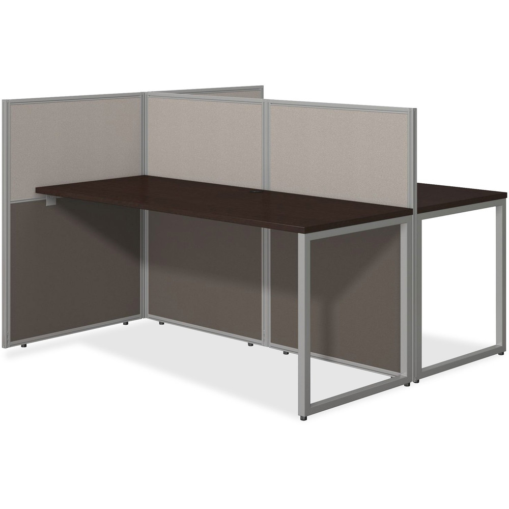 Bush Industries, Inc Bush Business Furniture EOD460MR-03K Bush Business Furniture Easy Office 60W 2 Person Straight Desk Open Office