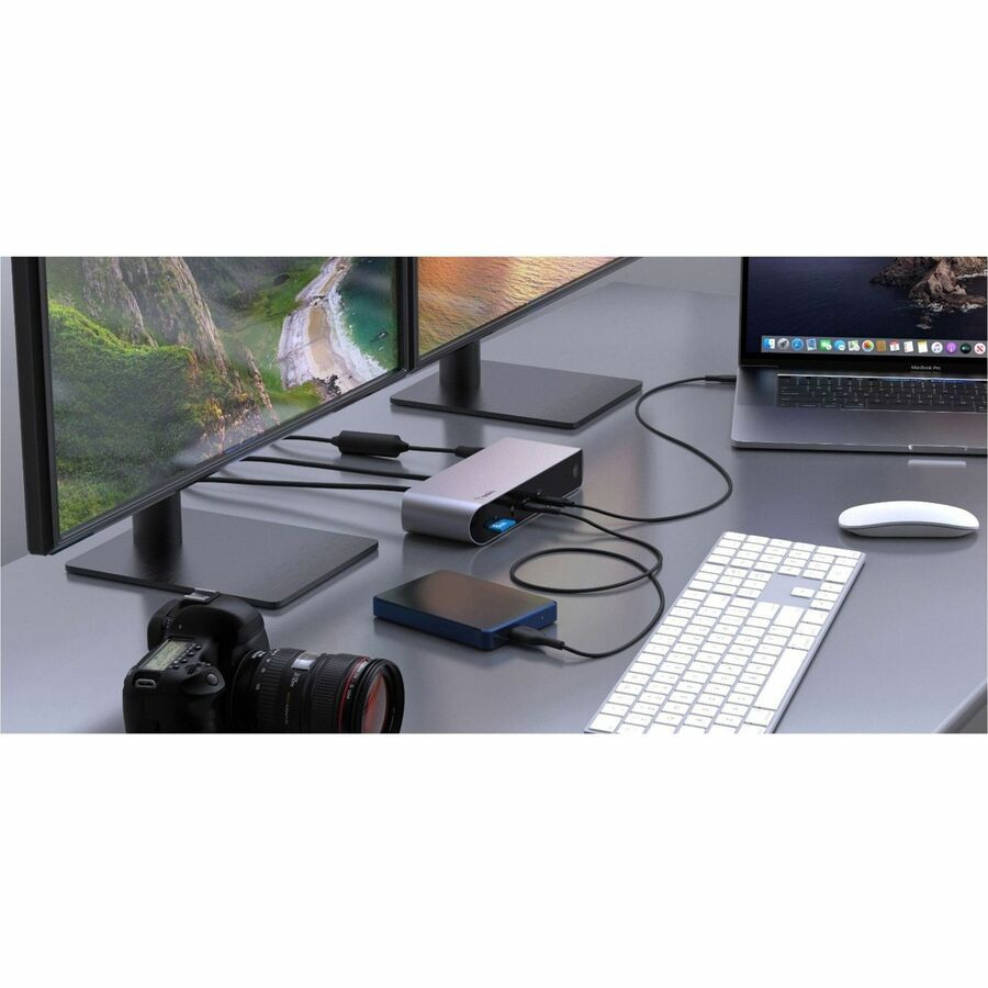 Belkin International, Inc Belkin INC006TTSGY Belkin Thunderbolt 4 Laptop Docking Station - USB C Hub - USB C Docking Station for MacBook & Windows, 90W Power Delivery, Single 8K or Dual 4K Display, w/ Thunderbolt, HDMI, Ethernet, SD and Audio Ports