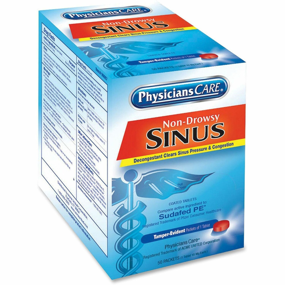 Acme United Corporation PhysiciansCare 90087 PhysiciansCare Sinus Medicine Packets Acme United Corporation PhysiciansCare 90087 PhysiciansCare Sinus Medicine Packets