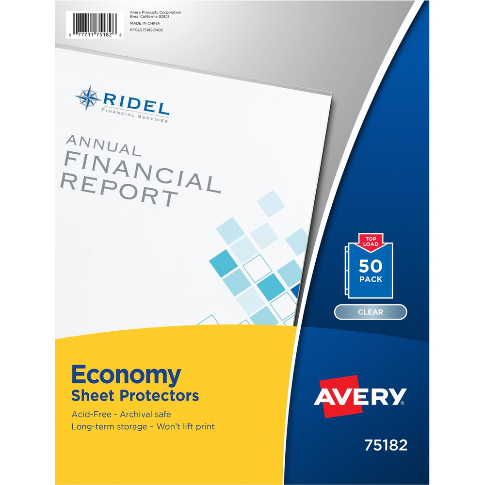 Avery Avery&reg; 75182 Avery&reg; Economy Clear Sheet Protectors