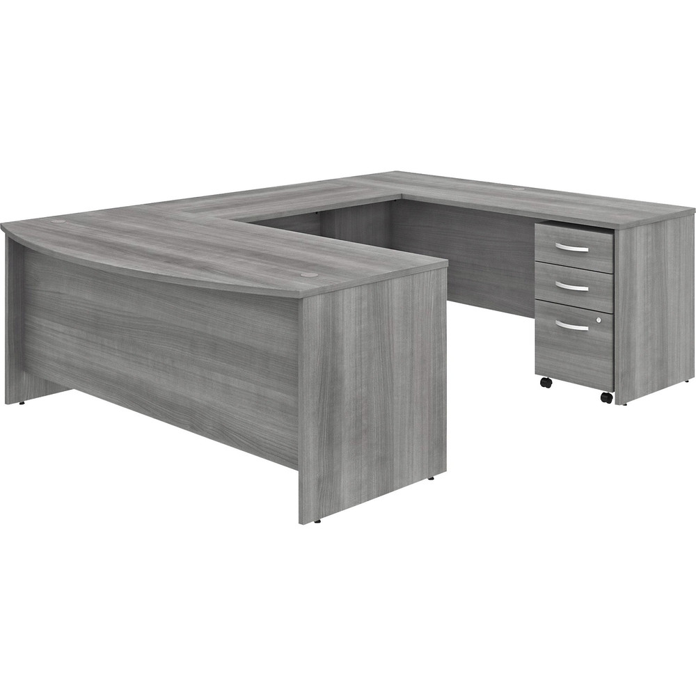 Bush Industries, Inc Bush Business Furniture STC004PGSU Bush Business Furniture Studio C 72W x 36D U Shaped Desk with Mobile File Cabinet