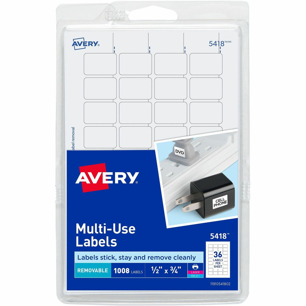 Avery Avery&reg; S812 Avery&reg; Removable ID Labels