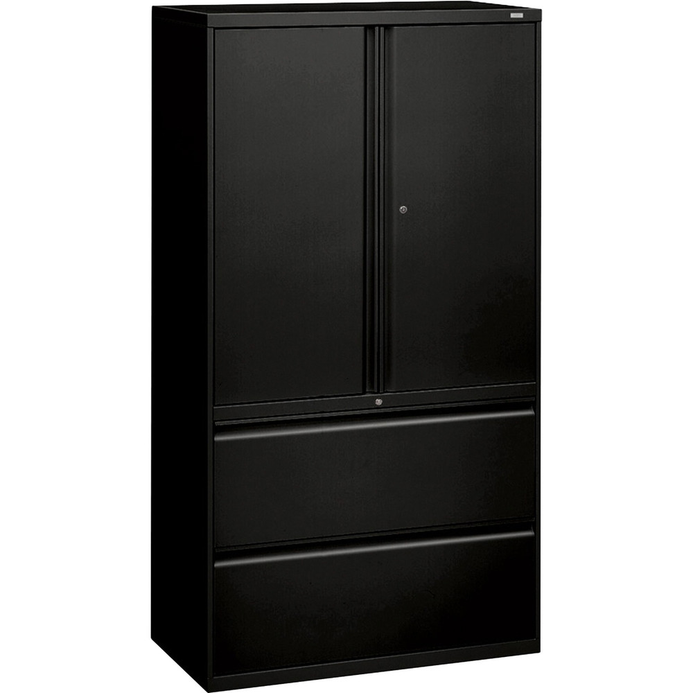 The HON Company HON 885LSP HON 800 Series Wide Lateral File with Storage Cabinet - 2-Drawer