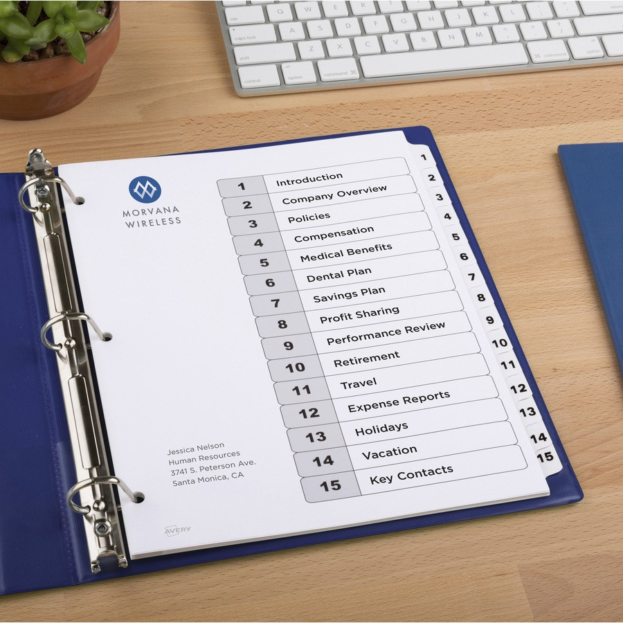 Avery Avery&reg; 11079 Avery&reg; Ready Index Classic Tab Binder Dividers