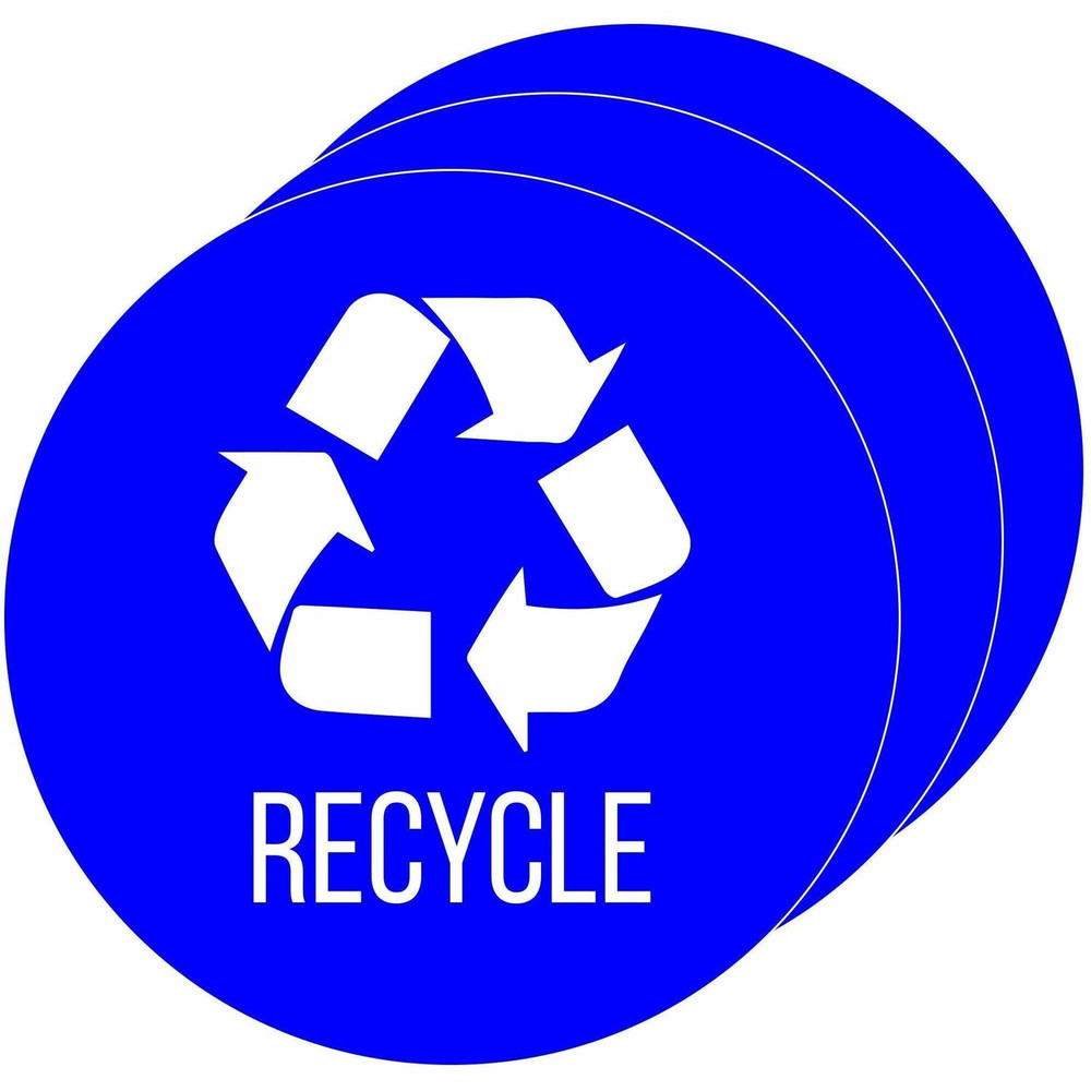 HLS Commercial HLSKERCYCLE3 HLS Commercial Refuse Bin Icon Sticker