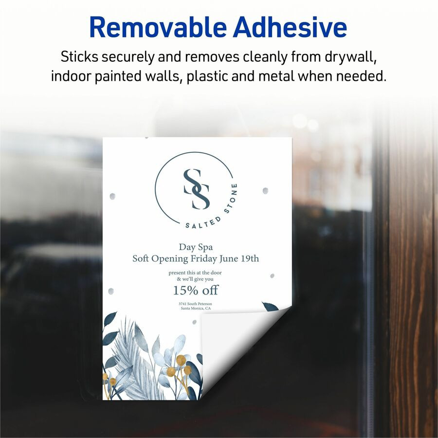 Avery Avery&reg; 61512 Avery Surface Safe Printable Decal Stickers