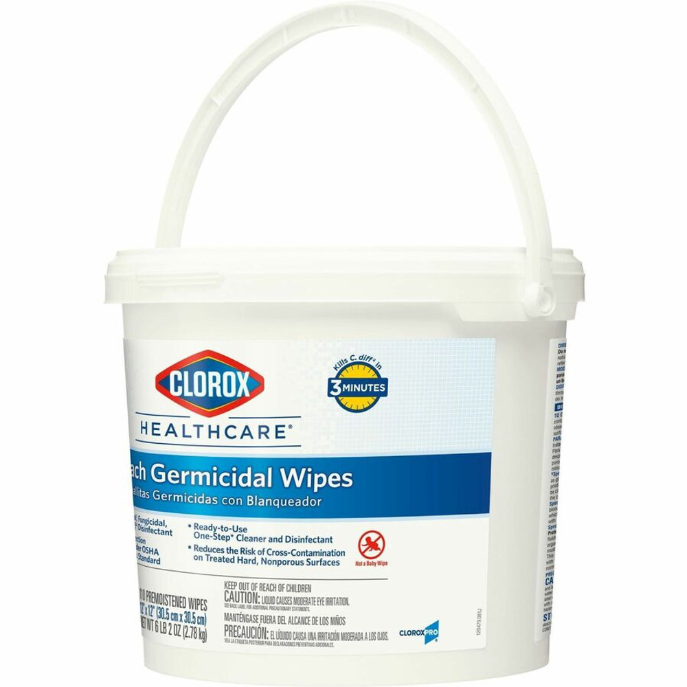 The Clorox Company Clorox Healthcare 30358CT Clorox Healthcare Bleach Germicidal Wipes