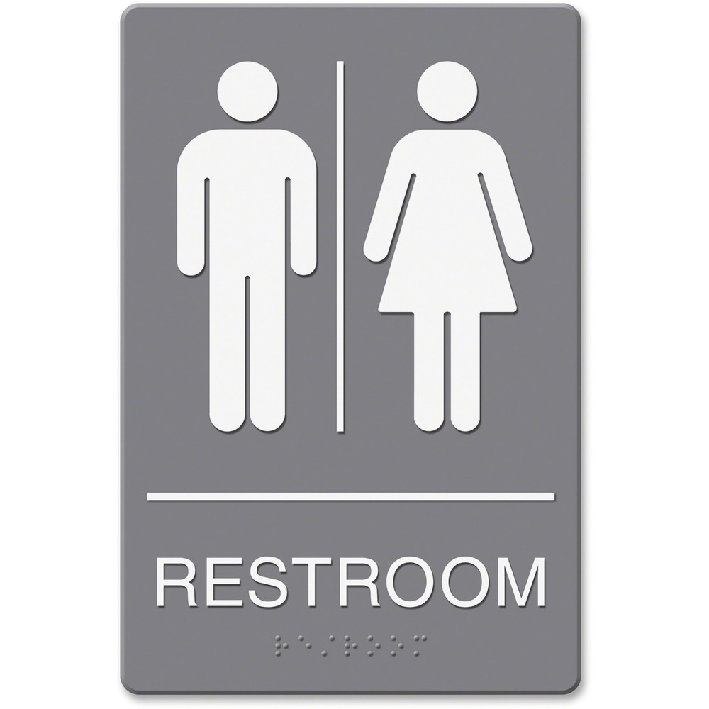Identity Group Headline Signs 4812 Headline Signs ADA RESTROOM/Image Sign