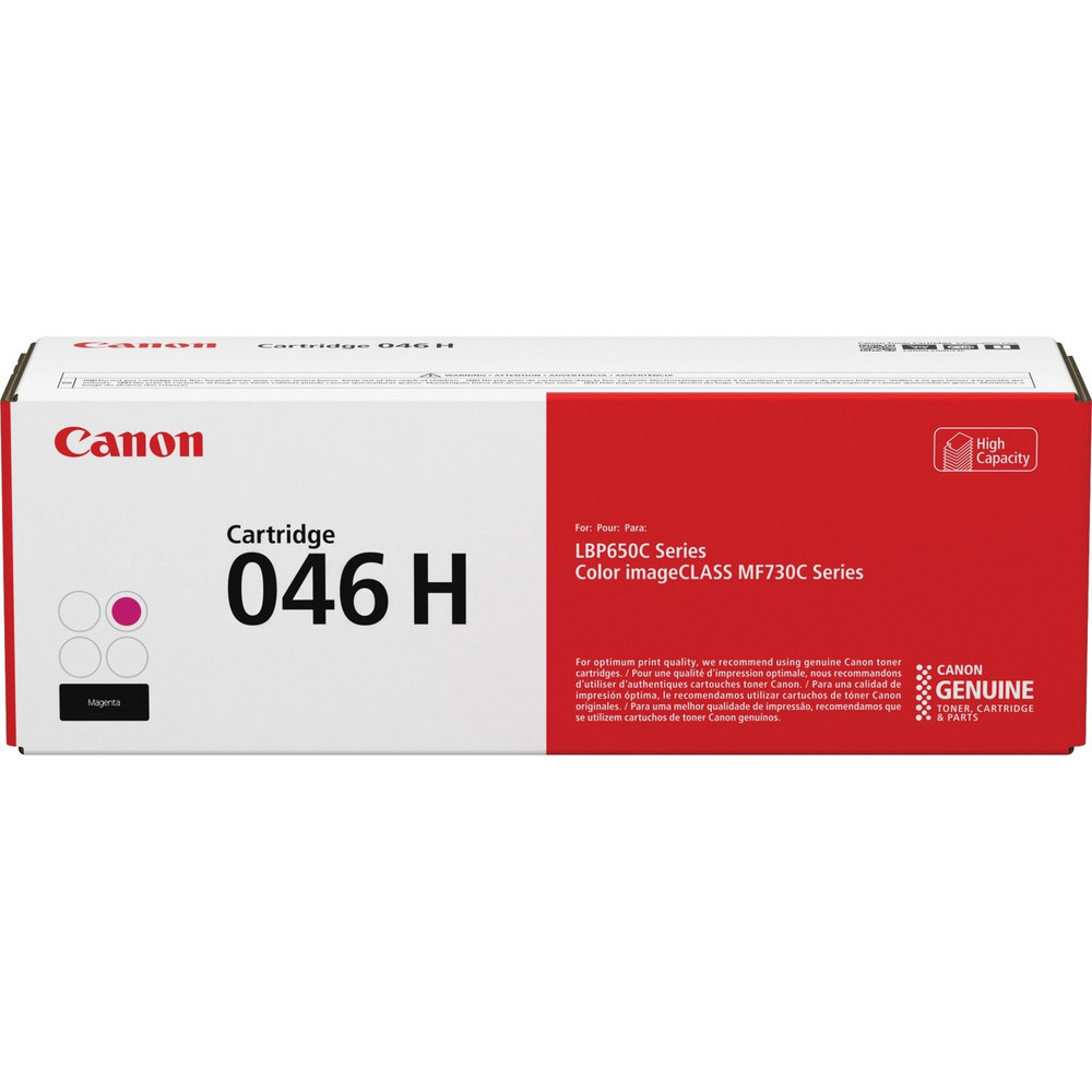 Canon, Inc Canon CRTDG046HM Canon 046H Original High Yield Laser Toner Cartridge - Magenta - 1 Each