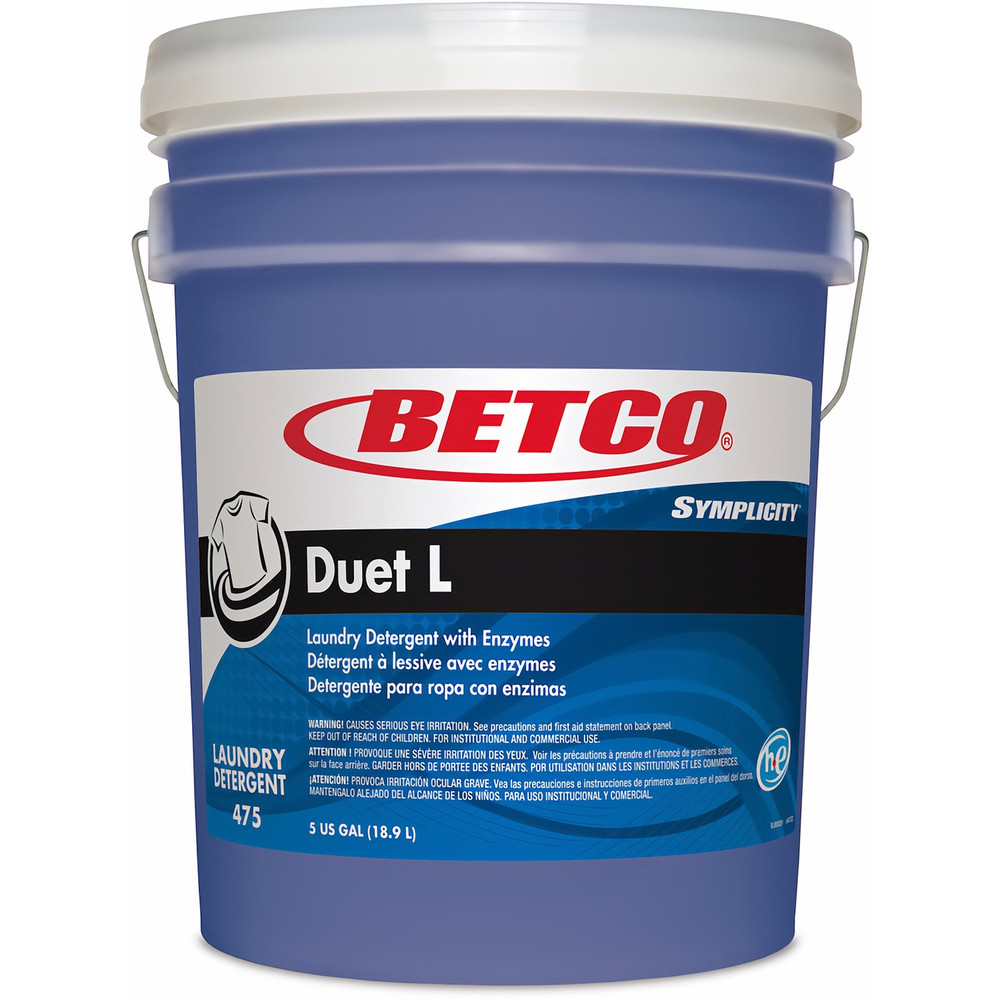Betco Corporation Betco 4750500 Betco Symplicity Duet L Detergent With Bleach Alternative, 5 Gallon Betco Corporation Betco 4750500 Betco Symplicity Duet L Detergent With Bleach Alternative, 5 Gallon