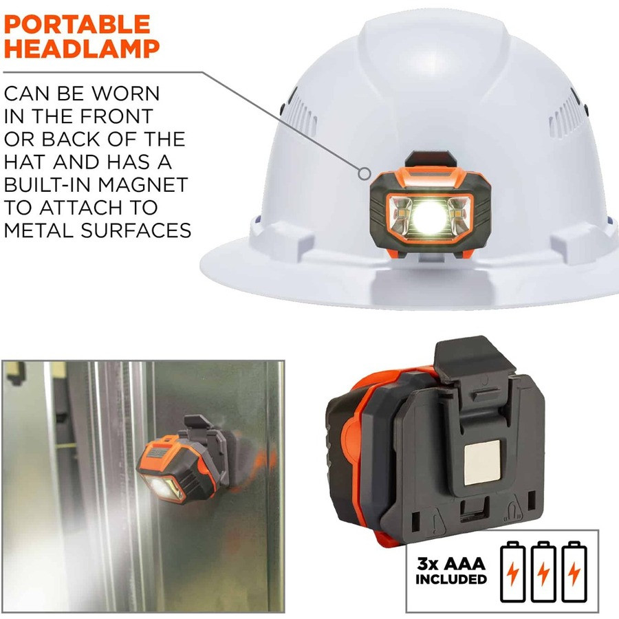 Tenacious Holdings, Inc Skullerz 60156 Skullerz 8973LED Full Brim Hard Hat