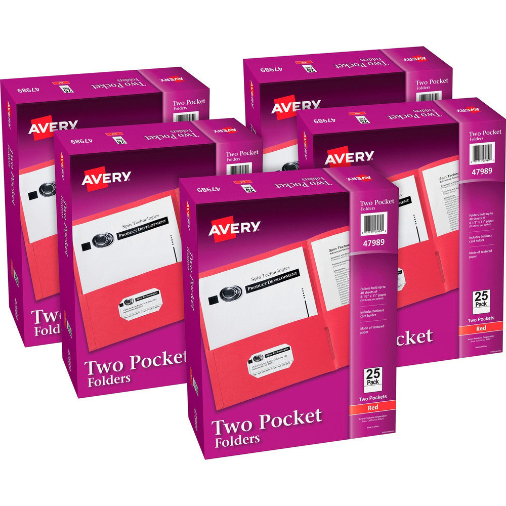 Avery Avery&reg; 47989CT Avery&reg; Letter Pocket Folder