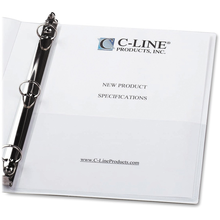C-Line Products, Inc C-Line 70185 C-Line Self-Adhesive Add-On Poly Filing Pocket
