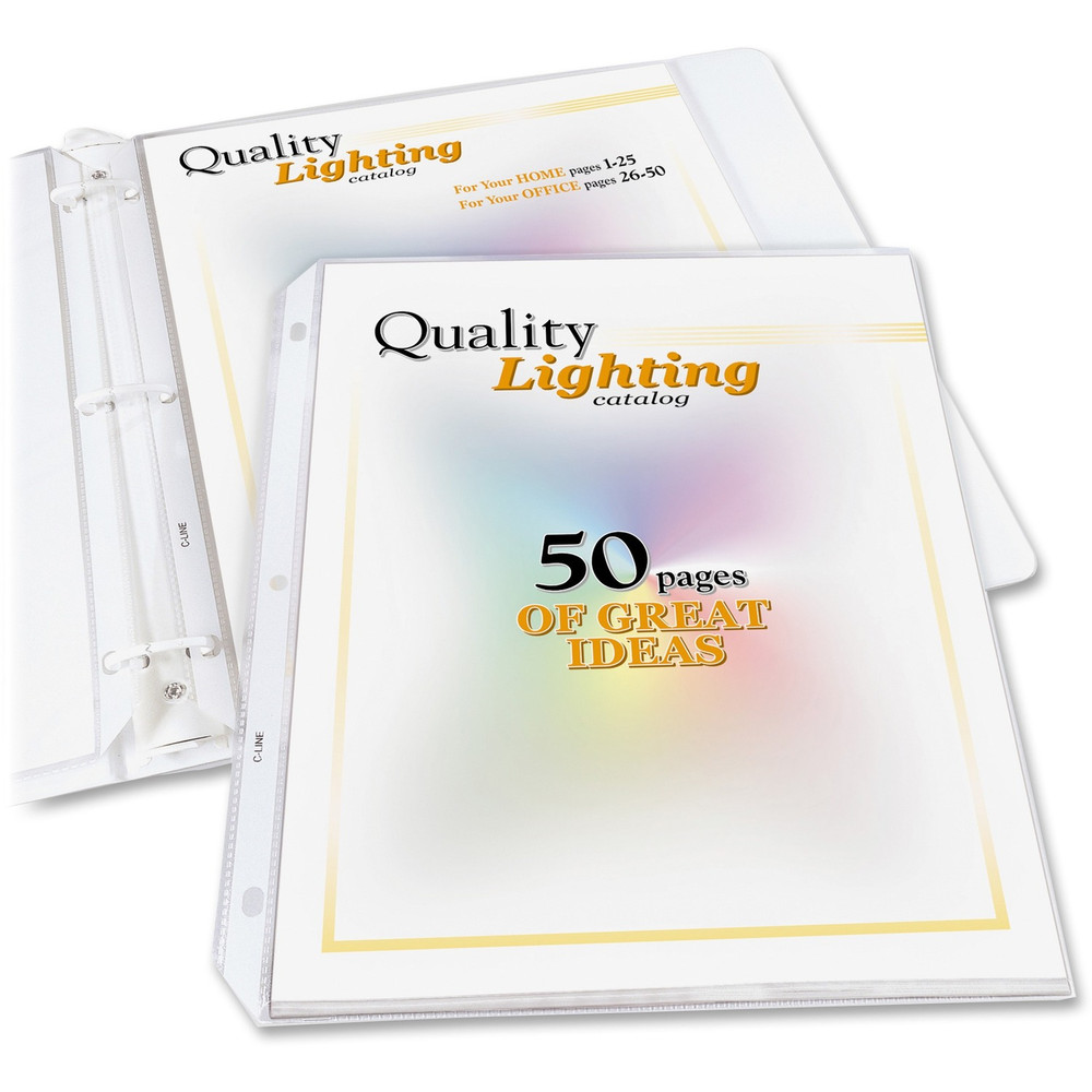 C-Line Products, Inc C-Line 62020 C-Line High Capacity Heavyweight Poly Sheet Protectors