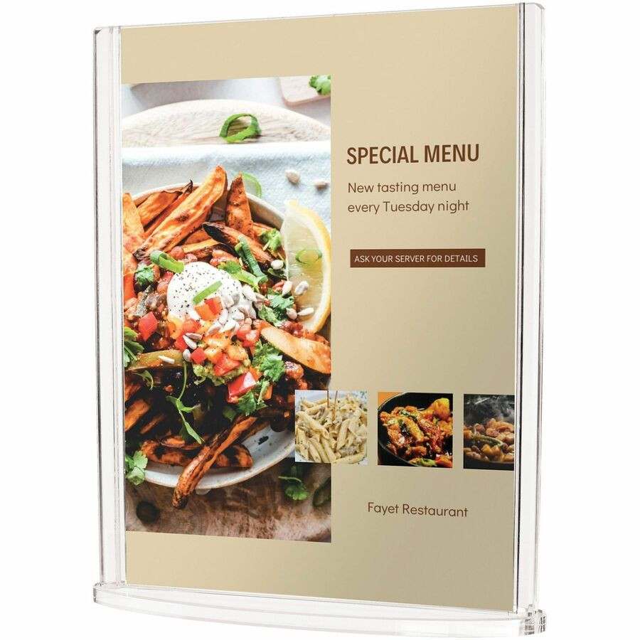 Deflecto, LLC Deflecto 4432 Deflecto Double-Sided Sign Holder w/Base