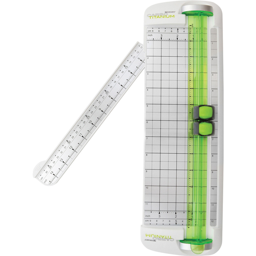 Acme United Corporation Westcott 16682 Westcott Carbo Titanium Bonded Narrow Trimmer, 12" (16682)