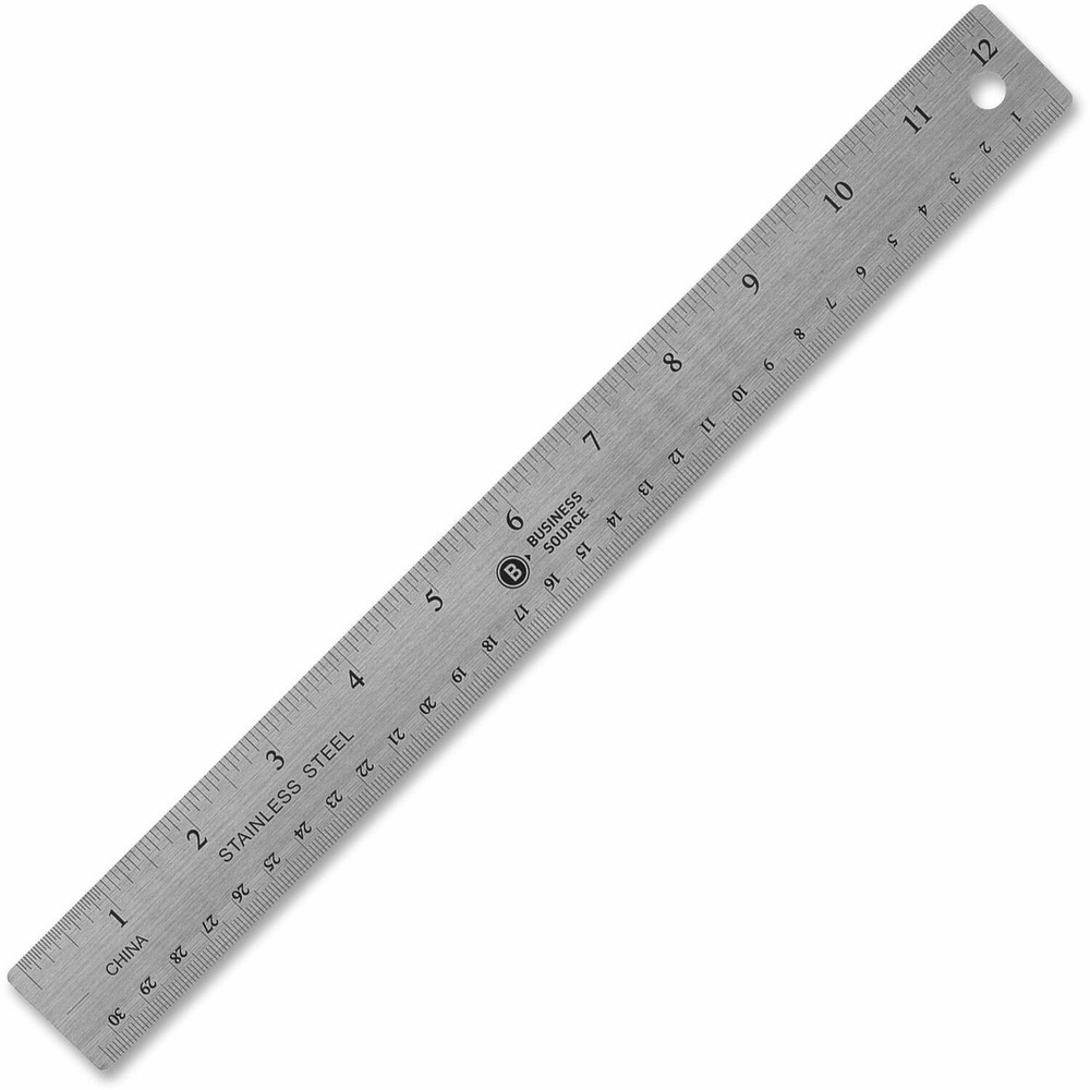 Business Source 32361 Business Source Nonskid Stainless Steel Ruler