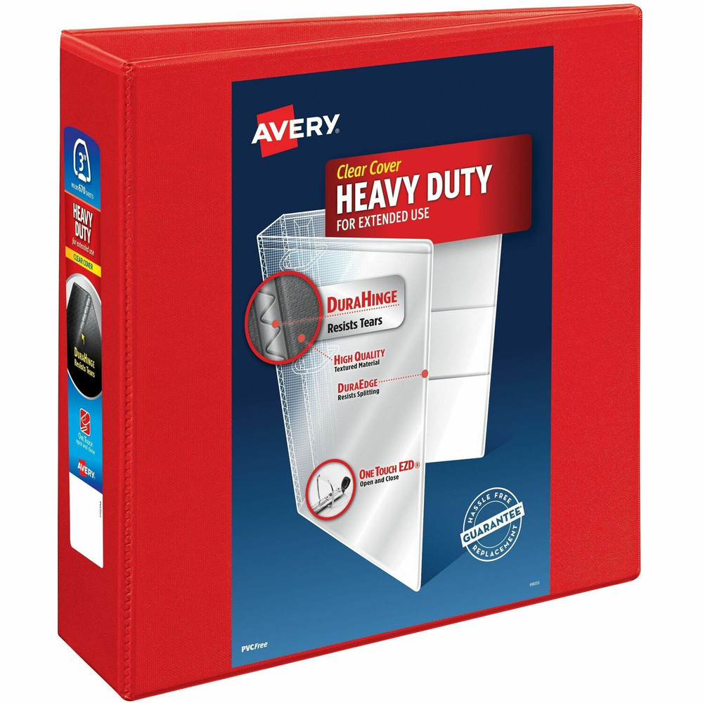 Avery Avery&reg; 79325 Avery&reg; Heavy-Duty View Red 3" Binder (79325)