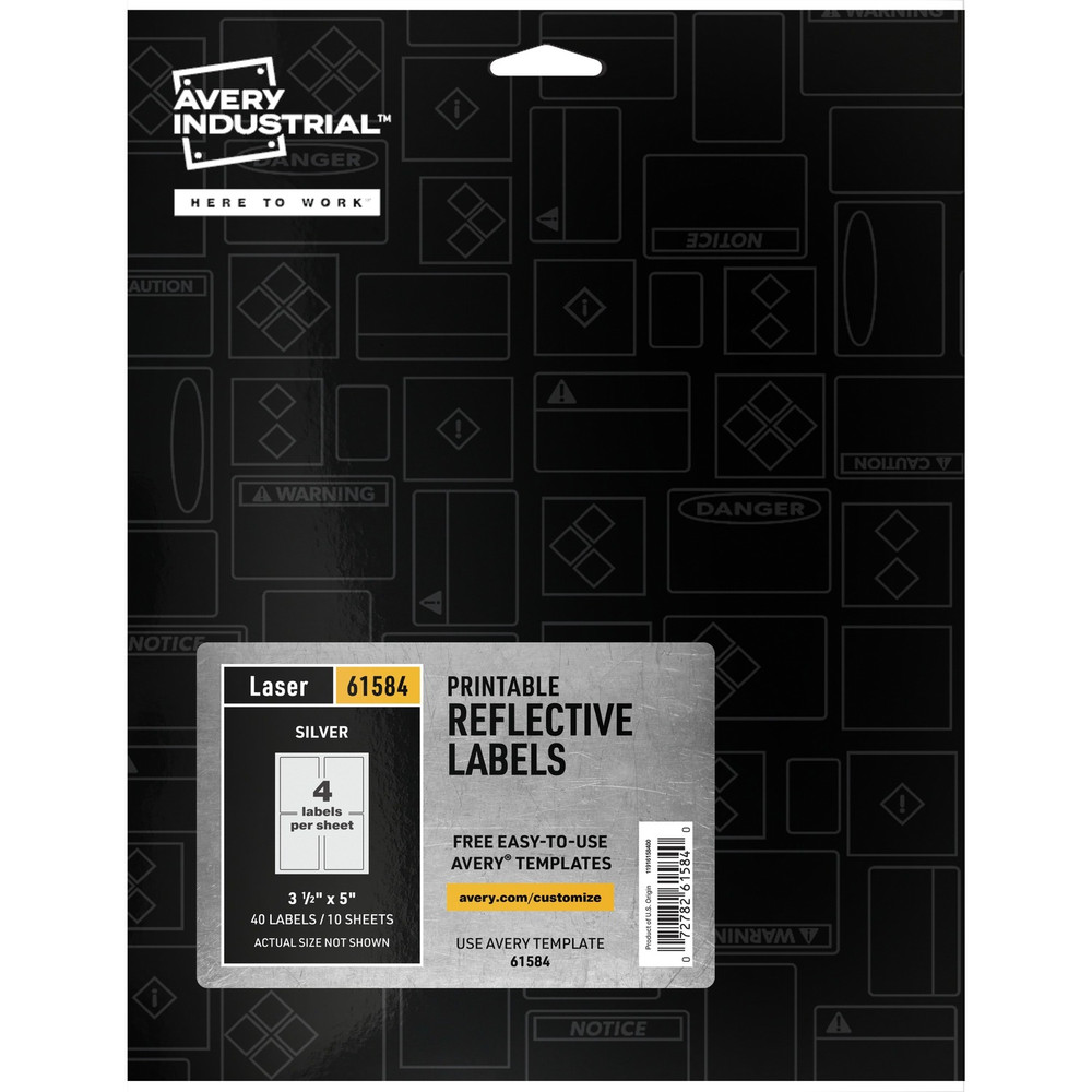 Avery Avery&reg; 61584 Avery&reg; Reflective Sign Labels