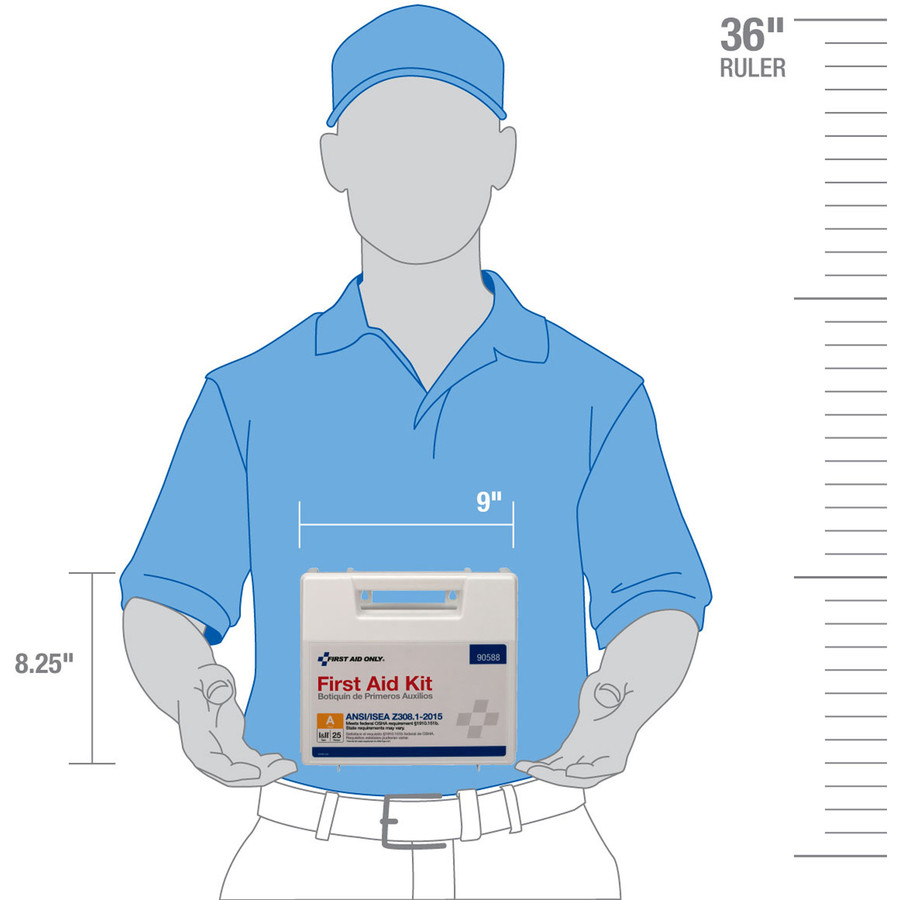 First Aid Only, Inc First Aid Only 90588 First Aid Only 25-Person Bulk Plastic First Aid Kit - ANSI Compliant