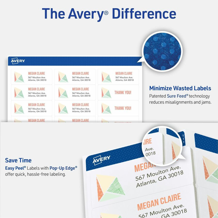 Avery Avery&reg; 8160 Avery&reg; Easy Peel&reg; Address Labels with Sure Feed&trade; Technology