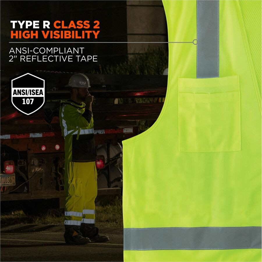 Tenacious Holdings, Inc Ergodyne 24509 Ergodyne GloWear 8249Z Hi-Vis Surveyors Vest