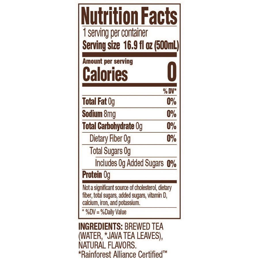 Crystal Geyser Water Company Tejava 40132 Tejava Peach Black Tea Bottle