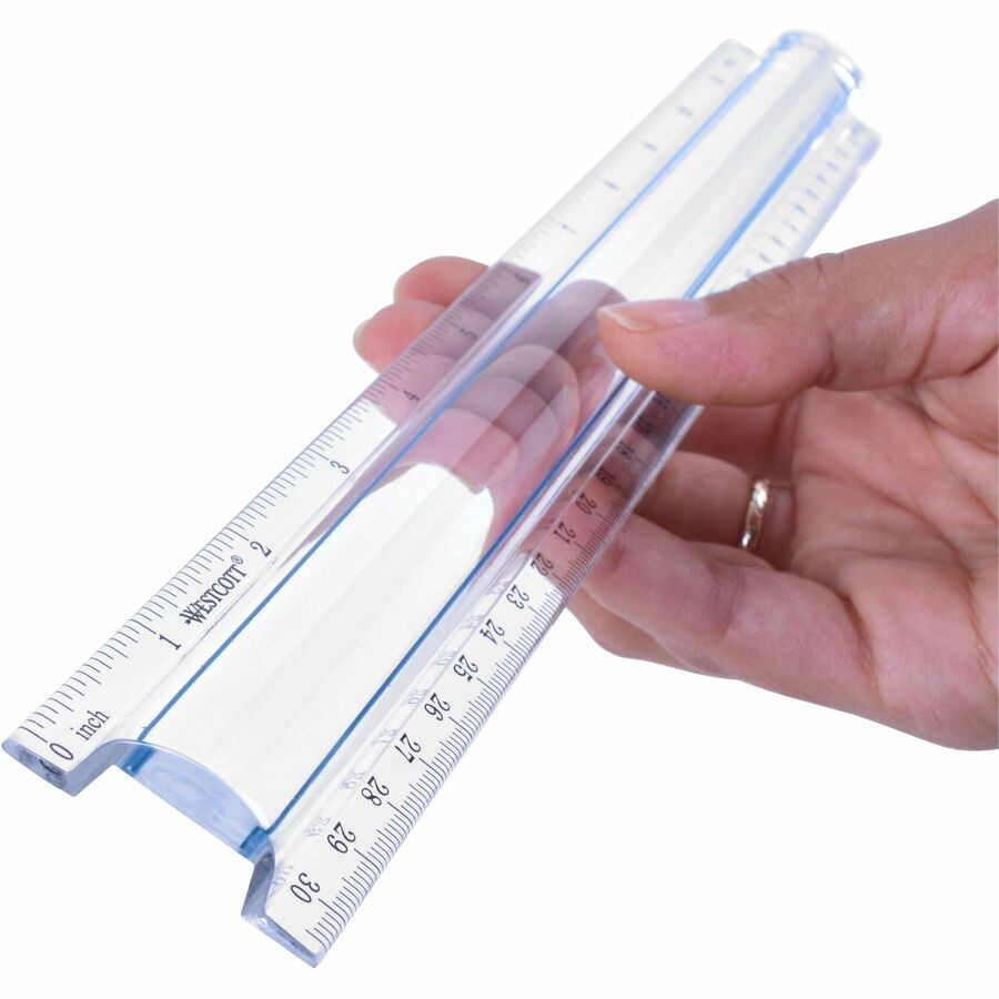 Acme United Corporation Westcott 15571 Westcott 12" Clear Magnifying Data Processing Ruler