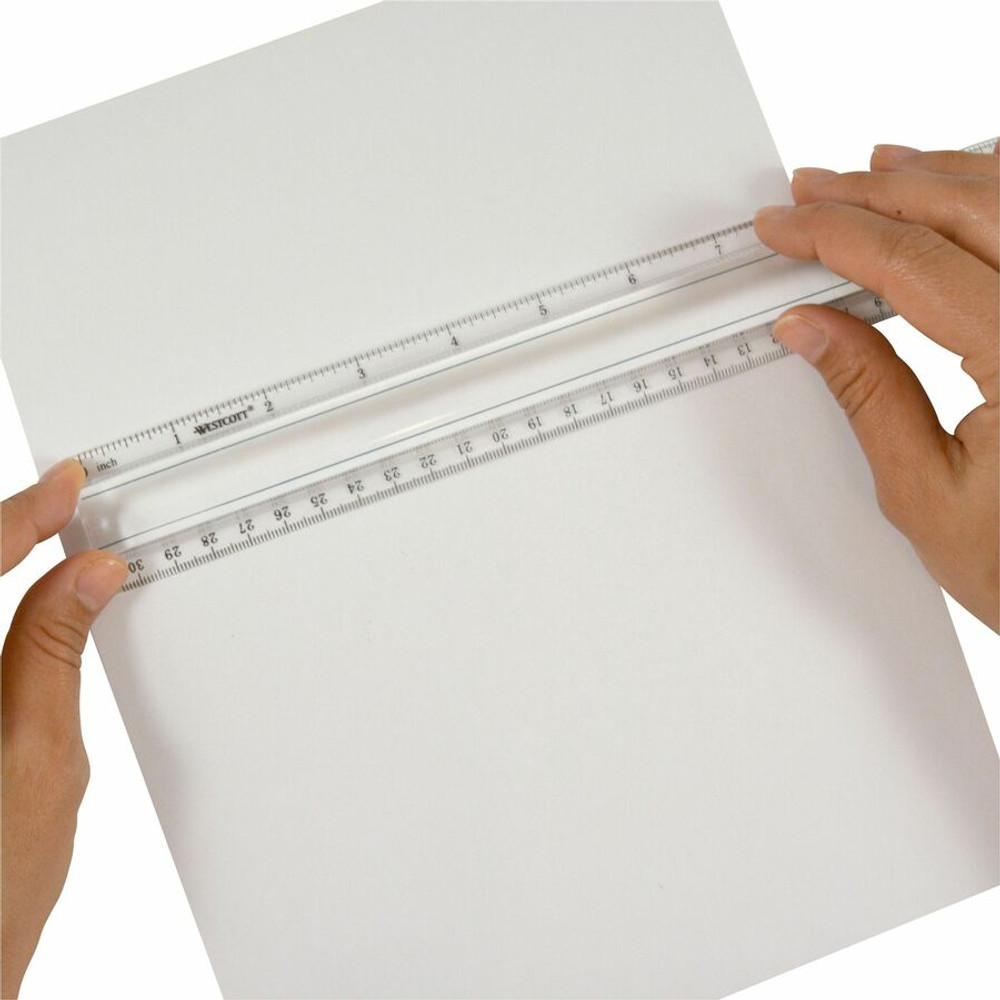 Acme United Corporation Westcott 15571 Westcott 12" Clear Magnifying Data Processing Ruler