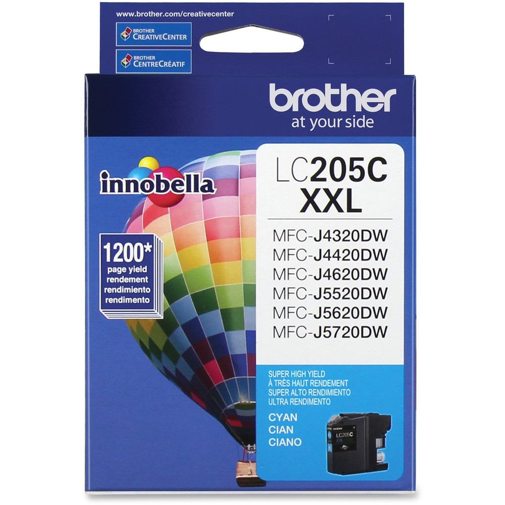 Brother Industries, Ltd Brother LC205C Brother Genuine Innobella LC205C Super High Yield Cyan Ink Cartridge