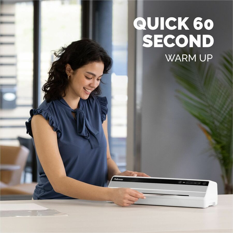 Fellowes, Inc. Fellowes 5736601 Fellowes Saturn 3i 125 Thermal Laminator Machine for Home or Office with Pouch Starter Kit, 12.5 inch, Fast Warm-Up, Jam-Free Design (57366061)