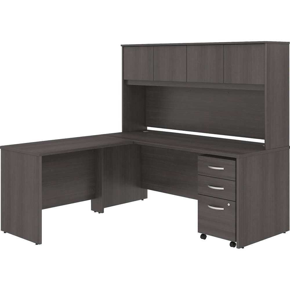 Bush Industries, Inc Bush Business Furniture STC006SGSU Bush Business Furniture Studio C 72W X 30D L Shaped Desk With Hutch, Mobile File Cabinet and 42W Return