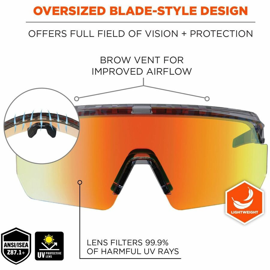 Tenacious Holdings, Inc Ergodyne 55060 Ergodyne Aegir Polarized Anti-Fog Safety Glasses