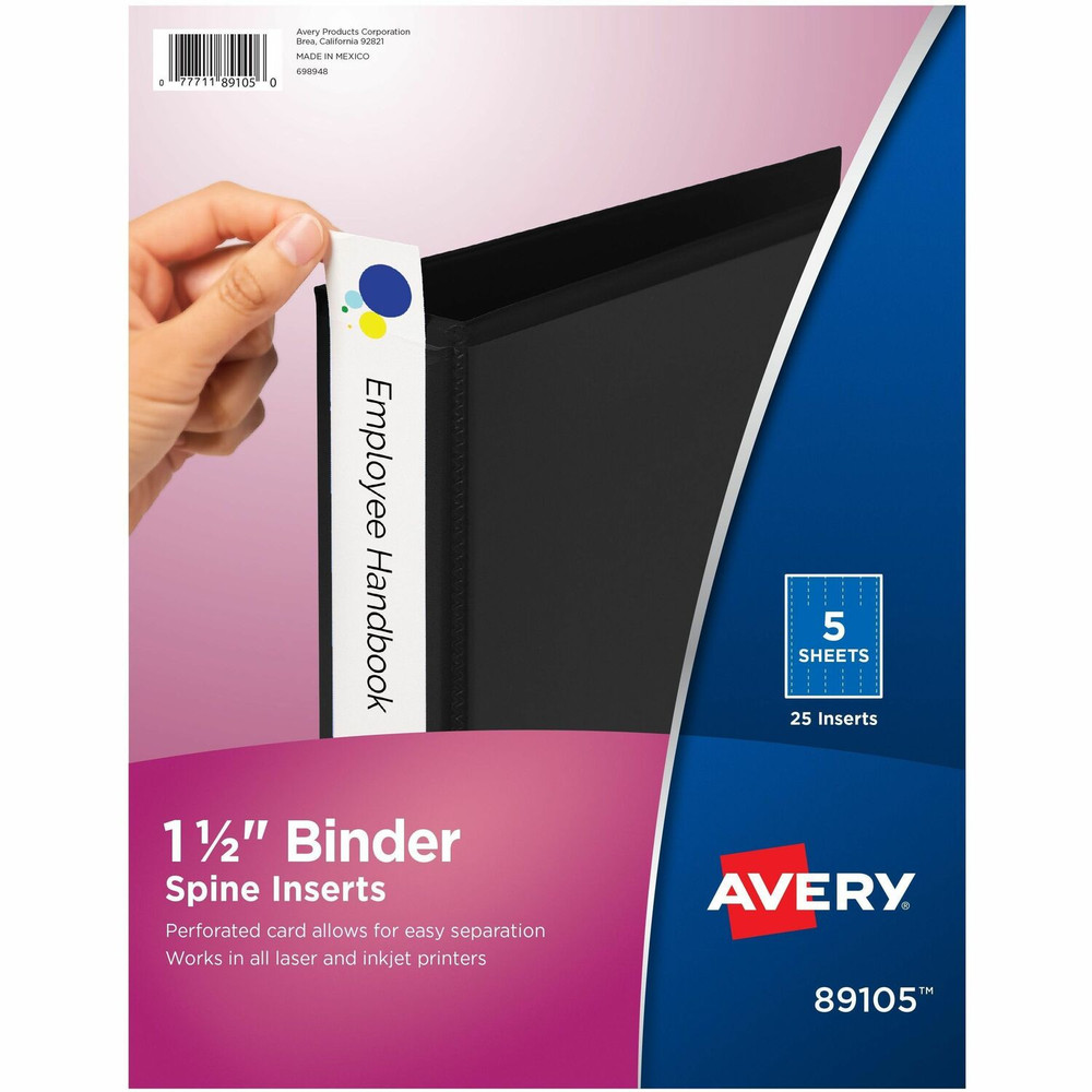 Avery Avery&reg; 89105 Avery&reg; Binder Spine Inserts