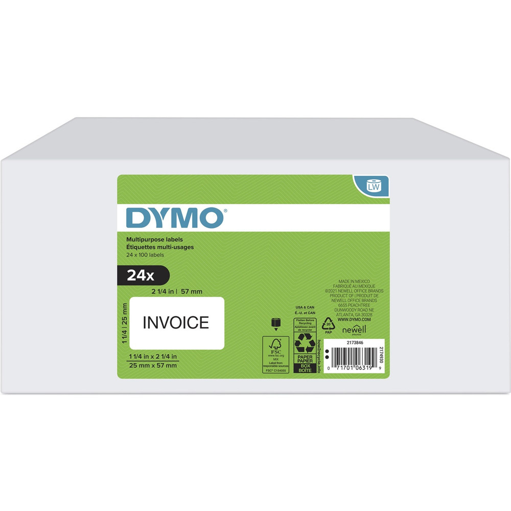 Newell Brands Dymo 2173846 Dymo Multipurpose White Medium Labels