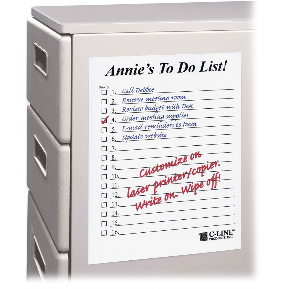 C-Line Products, Inc C-Line 57911 C-Line Dry Erase Sheets