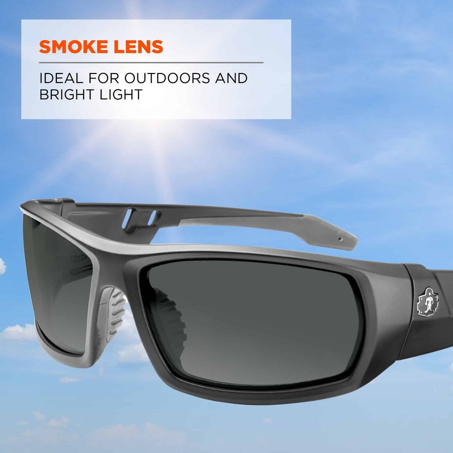 Tenacious Holdings, Inc Skullerz 50430 Skullerz Odin Smoke Lens Safety Glasses