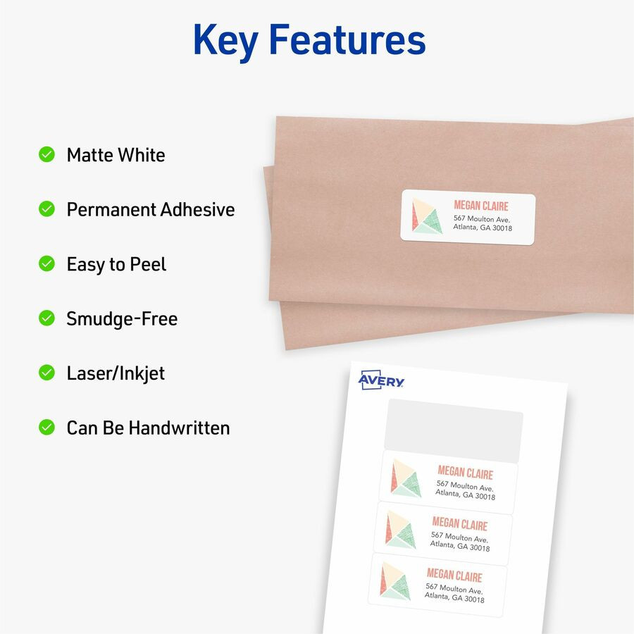 Avery Avery&reg; 2160 Avery&reg; Mini-Sheets Address Label