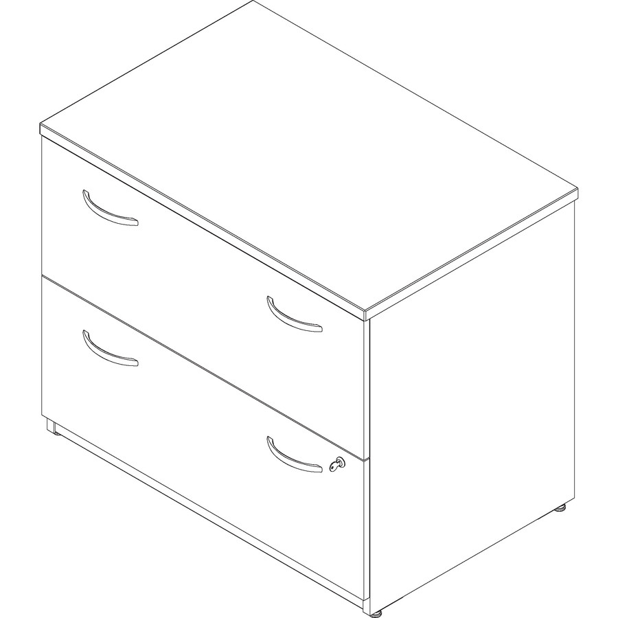 Bush Industries, Inc Bush Business Furniture WC12954ASU Bush Business Furniture Series C36W 2 Drawer Lateral File - Assembled in Mocha Cherry