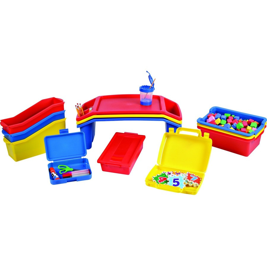 Deflecto, LLC Deflecto 39506RED Deflecto Antimicrobial Storage Case Red