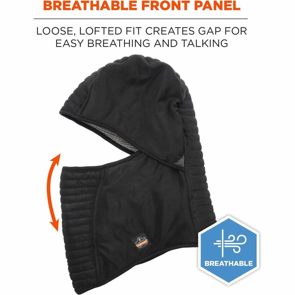 Tenacious Holdings, Inc Ergodyne 16955 Ergodyne 6955 Insulated Balaclava Face Mask - 3-Layer, Spandex, Polartec Power Grid
