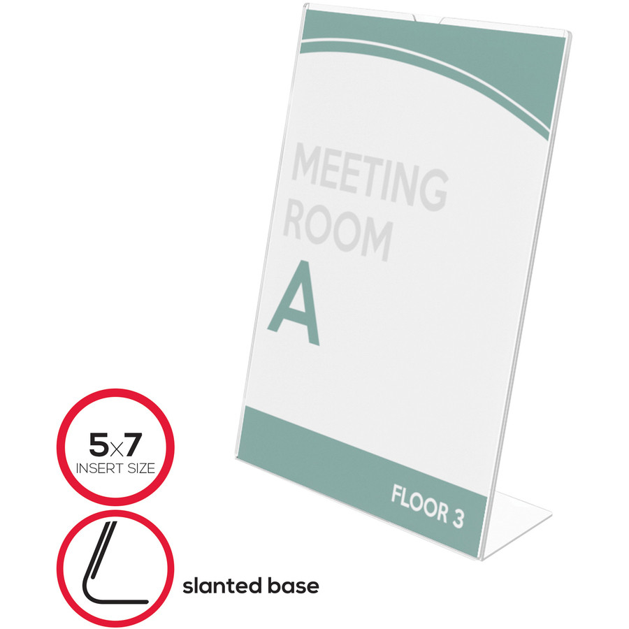 Deflecto, LLC Deflecto 590301 Deflecto Superior Image Slanted Sign Holders