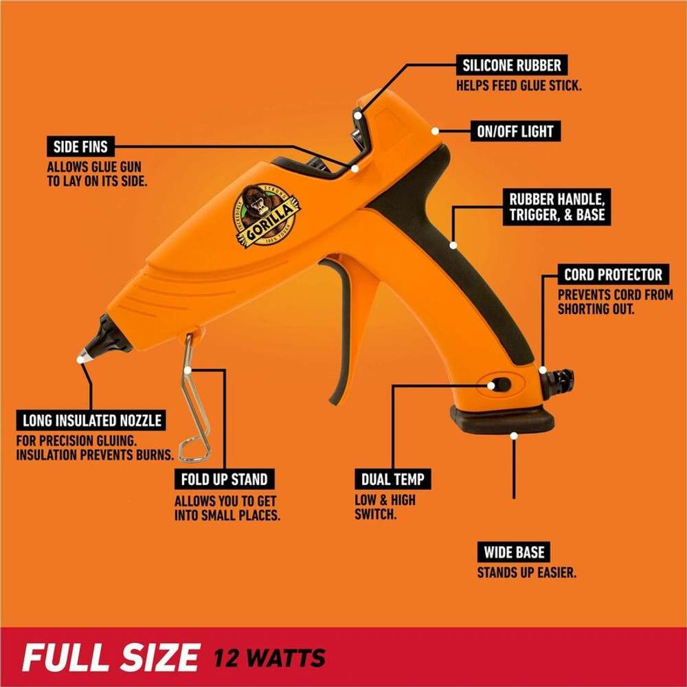 Gorilla Glue, Inc Gorilla Glue 100424 Gorilla Glue Dual Temp Glue Gun